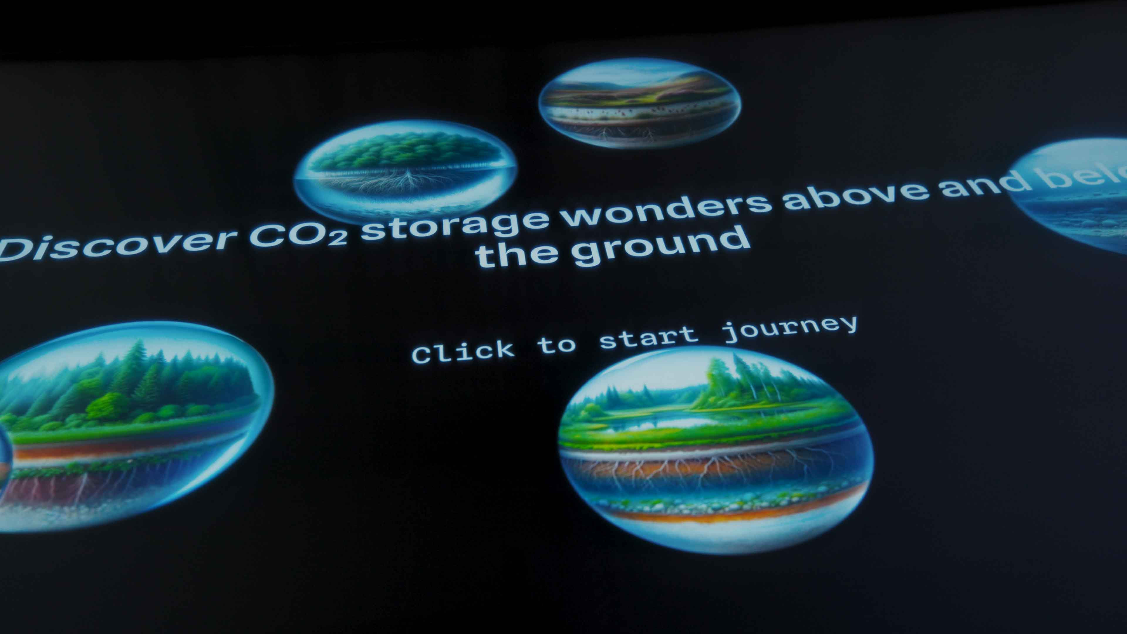 Data Vis exhibition setting