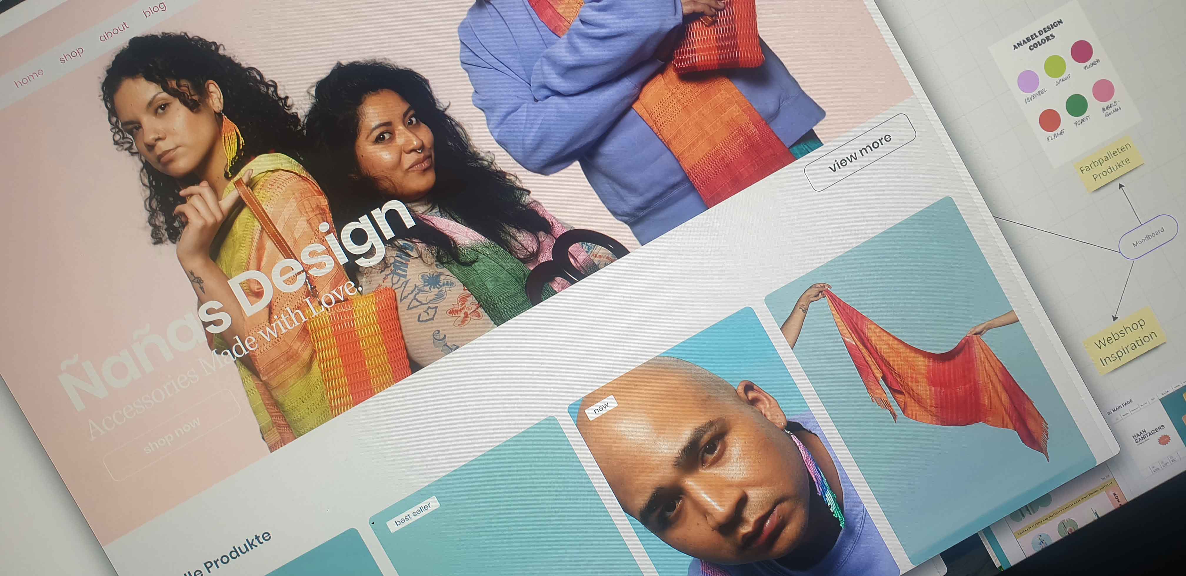 Ñañas Design website detail