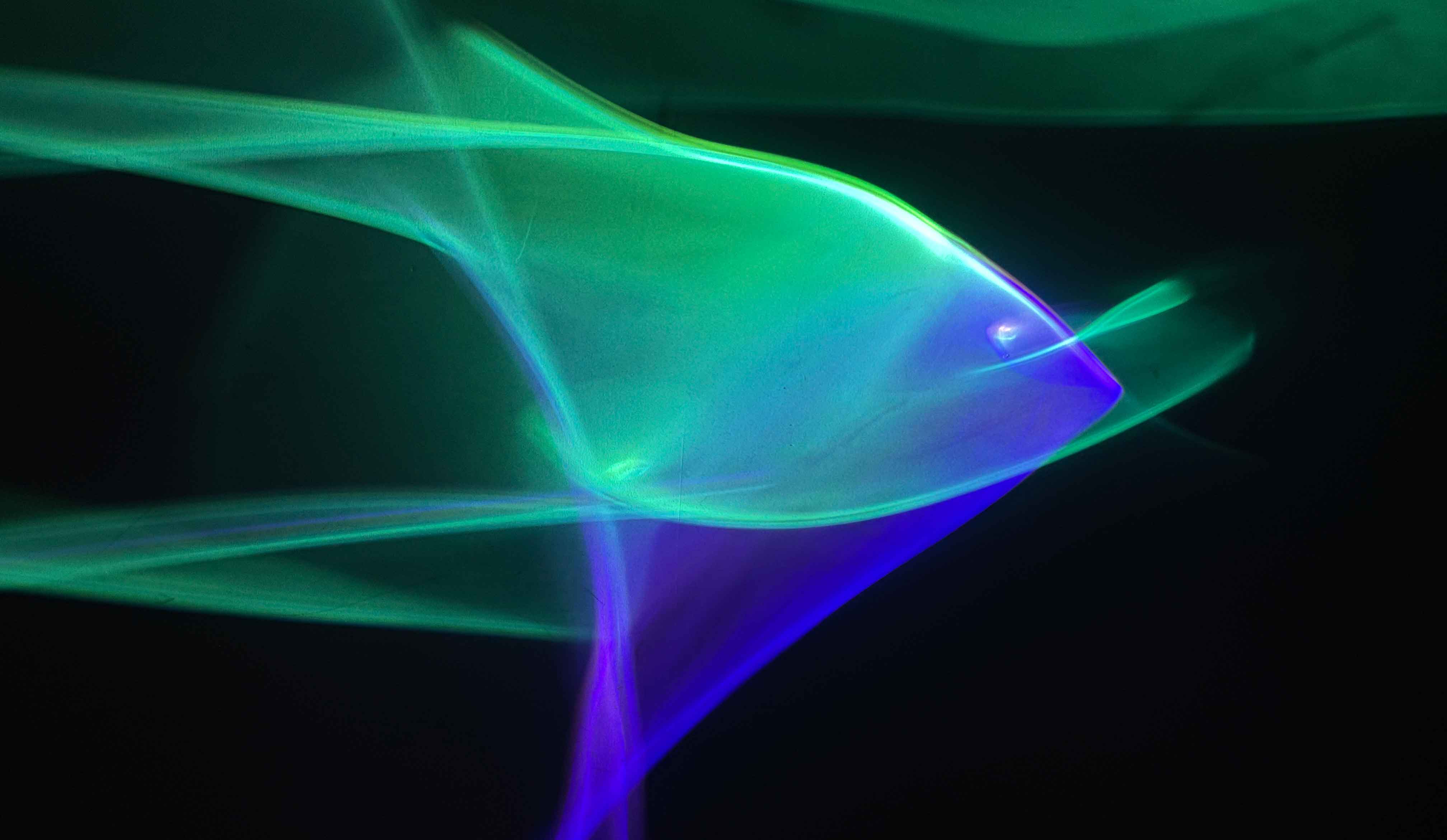 Aurora Borealis light installation
